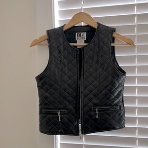 Black Pleather Vest
